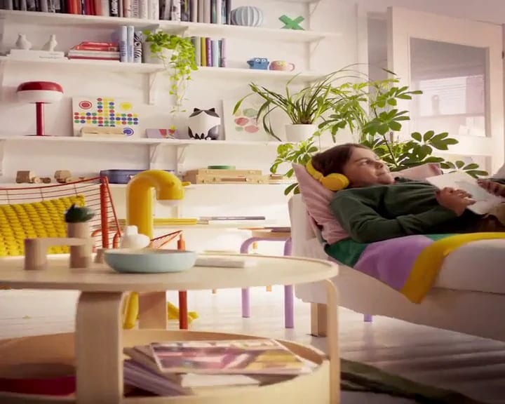 IKEA cat-shaped watering jug in a furnished room