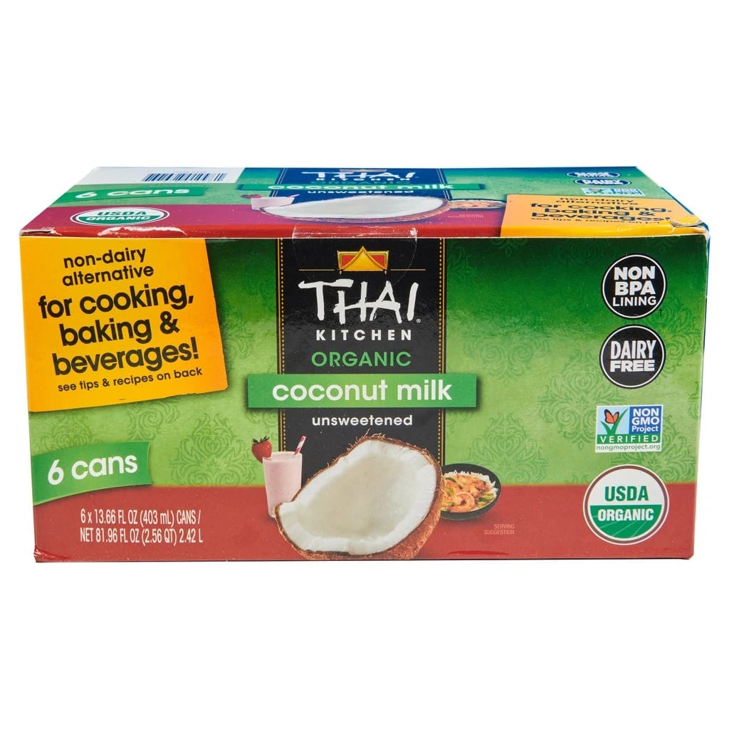 Thai Kitchen Organic Coconut Milk, 6 × 13.66 fl oz cans