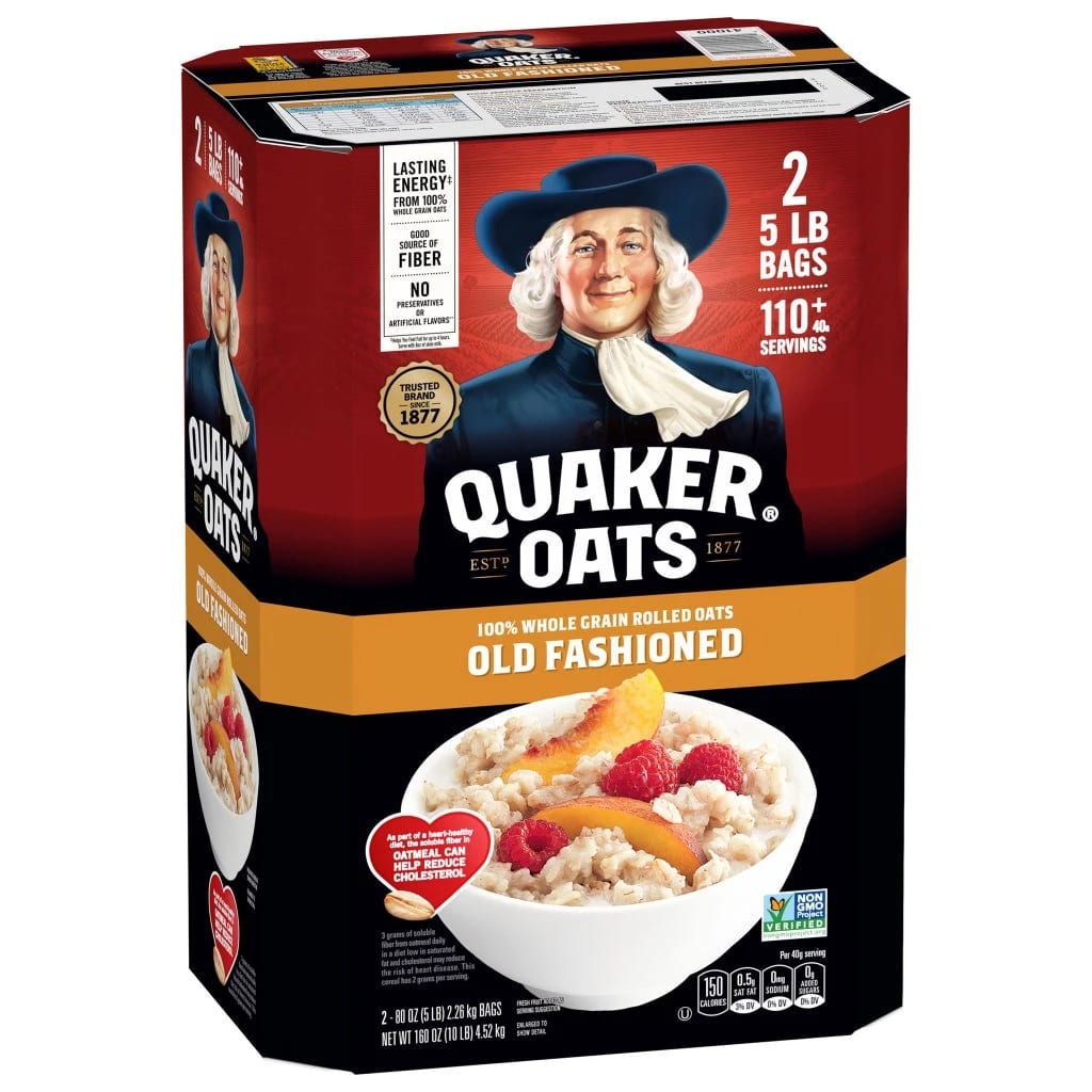 Quaker Old Fashioned Oats, 2 × 5 lb bags